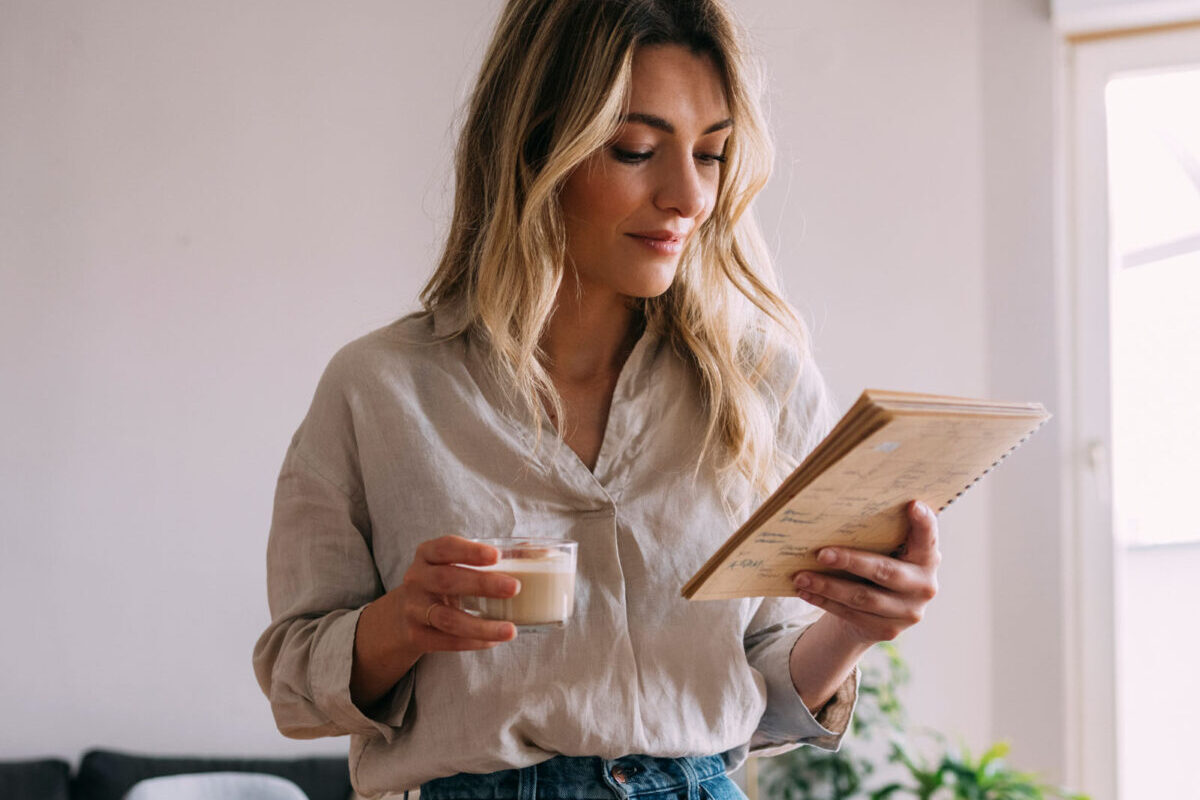 Woman reading Fertility Treatment brochure